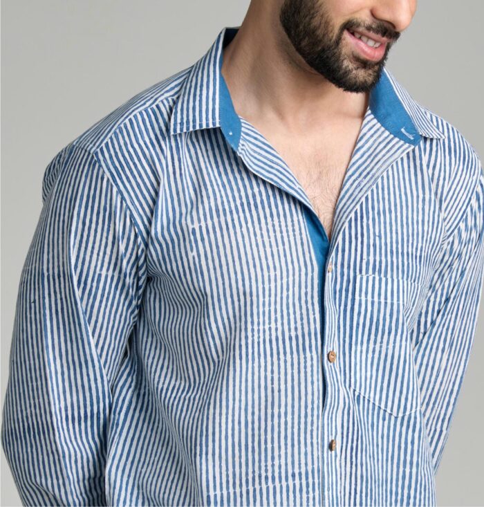 Indigo Pinstripes I FS - Image 2